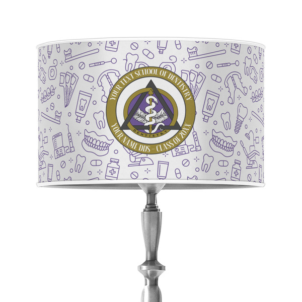 Custom Dental Insignia / Emblem 12" Drum Lamp Shade - Poly-film (Personalized)