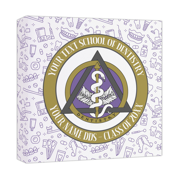 Custom Dental Insignia / Emblem Canvas Print - 12" x 12" (Personalized)