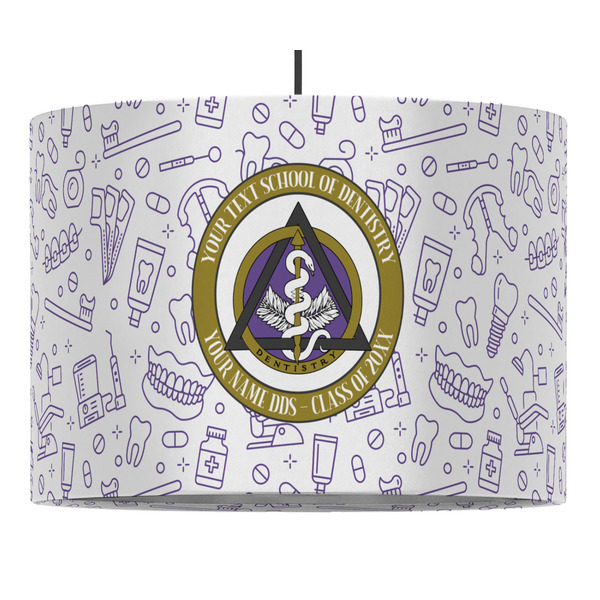 Custom Dental Insignia / Emblem Drum Pendant Lamp (Personalized)