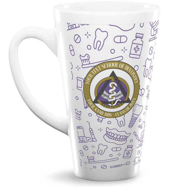 Custom Dental Insignia / Emblem 16 oz Latte Mug (Personalized)
