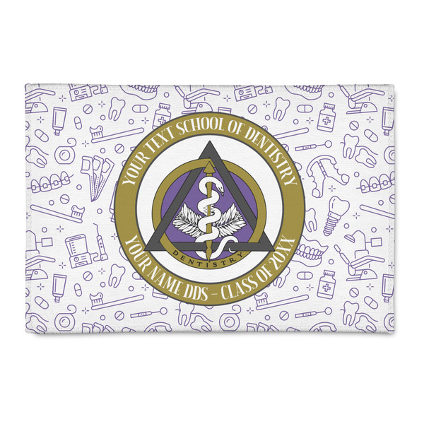 Custom Dental Insignia / Emblem Indoor Area Rug - 2' x 3' (Personalized)