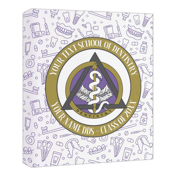 Custom Dental Insignia / Emblem Canvas Print - 20" x 24" (Personalized)