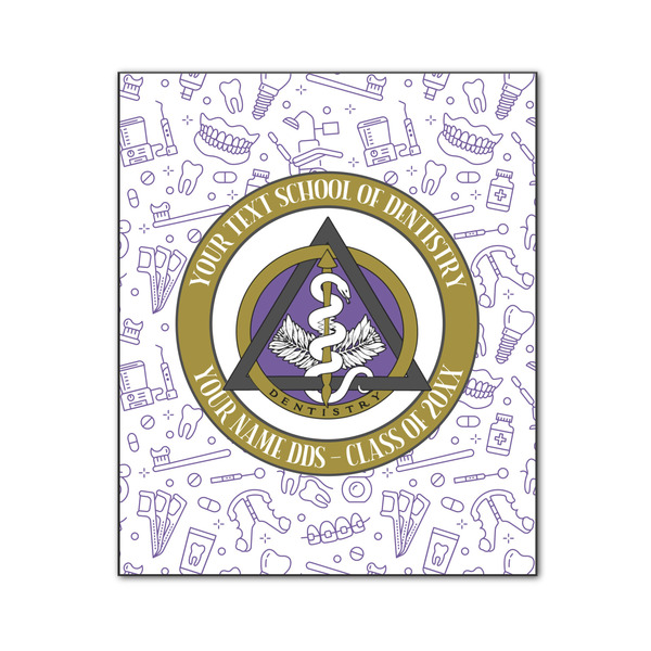 Custom Dental Insignia / Emblem Wood Print - 20" x 24" (Personalized)