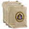 Dental Insignia / Emblem 3 Reusable Cotton Grocery Bags - Front View