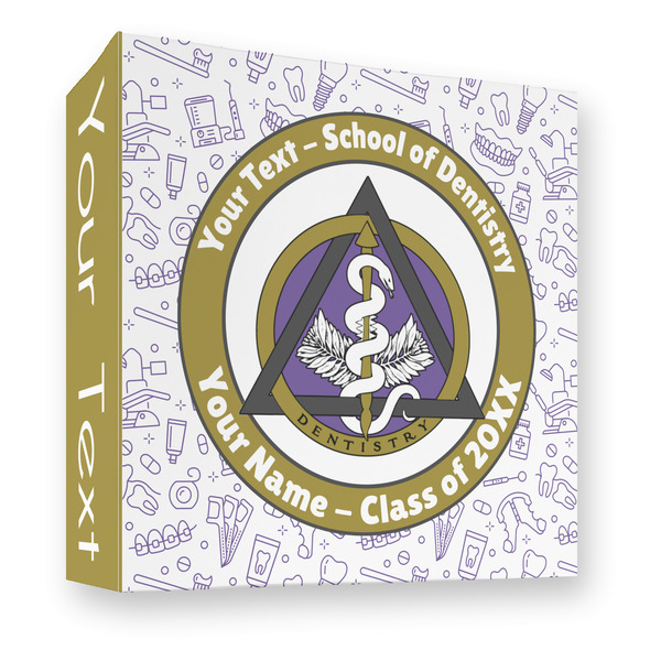 Custom Dental Insignia / Emblem 3-Ring Binder - Full Wrap - 3" (Personalized)