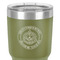 Dental Insignia / Emblem 30 oz Stainless Steel Ringneck Tumbler - Olive - Close Up