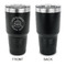 Dental Insignia / Emblem 30 oz Stainless Steel Ringneck Tumblers - Black - Single Sided - APPROVAL