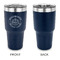 Dental Insignia / Emblem 30 oz Stainless Steel Ringneck Tumblers - Navy - Single Sided - APPROVAL