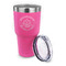 Dental Insignia / Emblem 30 oz Stainless Steel Ringneck Tumblers - Pink - LID OFF