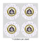 Dental Insignia / Emblem 4" Multipurpose Round Labels - Sheet