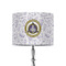 Dental Insignia / Emblem 8" Drum Lampshade - On Stand (Fabric)