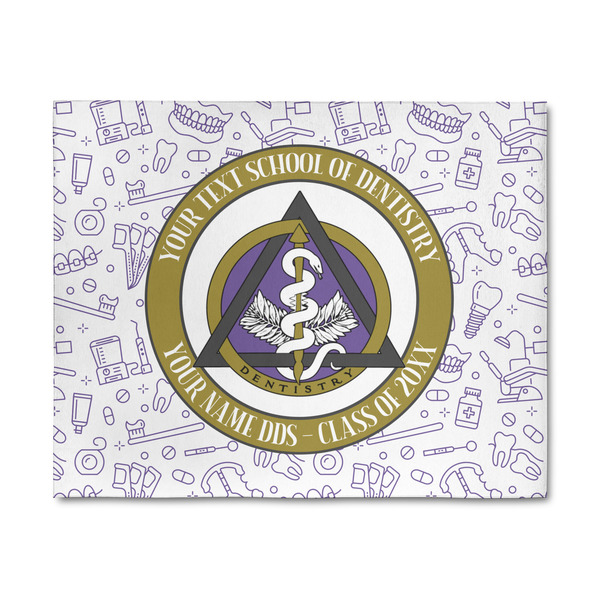 Custom Dental Insignia / Emblem Indoor Area Rug - 8' x 10' (Personalized)