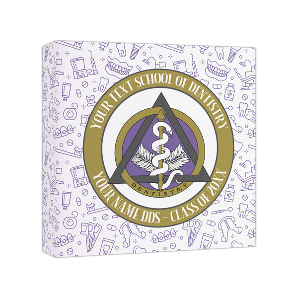 Custom Dental Insignia / Emblem Canvas Print - 8" x 8" (Personalized)