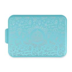 Dental Insignia / Emblem Aluminum Baking Pan with Teal Lid (Personalized)