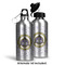 Dental Insignia / Emblem Aluminum Water Bottle - Alternate lid options