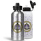 Dental Insignia / Emblem Aluminum Water Bottles - MAIN (white &silver)