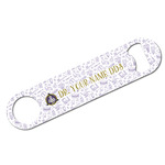 Dental Insignia / Emblem Bar Bottle Opener - White (Personalized)