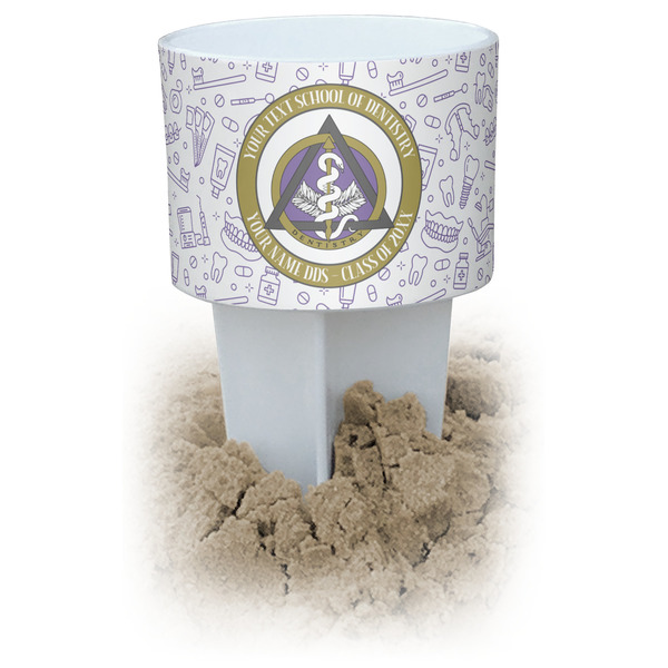 Custom Dental Insignia / Emblem Beach Spiker Drink Holder (Personalized)