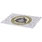 Dental Insignia / Emblem Burlap Placemat (Angle View)