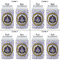 Dental Insignia / Emblem Can Cooler - Standard 12oz - Set of 4 - Front & Back