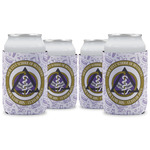 Dental Insignia / Emblem Can Coolers - 12 oz - Set of 4 (Personalized)