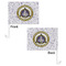 Dental Insignia / Emblem Car Flag - 11" x 8" - Front & Back View