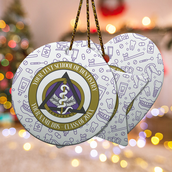 Custom Dental Insignia / Emblem Ceramic Ornament (Personalized)