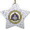 Dental Insignia / Emblem Ceramic Flat Ornament - Star (Front)