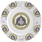 Dental Insignia / Emblem Ceramic Plate w/Rim