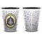 Dental Insignia / Emblem Ceramic Shot Glass - Two Tone - Front & Back