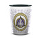 Dental Insignia / Emblem Ceramic Shot Glass - Two Tone - Front