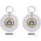 Dental Insignia / Emblem Circle Keychain (Front + Back)