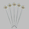 Dental Insignia / Emblem Clear Plastic 7" Stir Stick - Round - Fan View