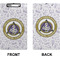 Dental Insignia / Emblem Clipboard (Legal) (Front + Back)