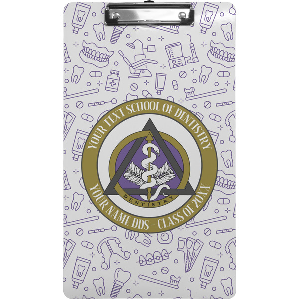 Custom Dental Insignia / Emblem Clipboard - Legal Size (Personalized)