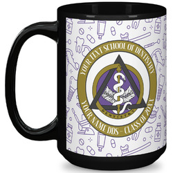 Dental Insignia / Emblem 15 oz Coffee Mug - Black (Personalized)
