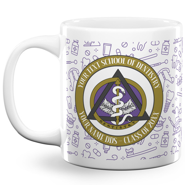 Custom Dental Insignia / Emblem 20 oz Coffee Mug - White (Personalized)