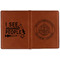 Dental Insignia / Emblem Cognac Leather Passport Holder Outside Double Sided - Apvl