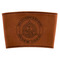 Dental Insignia / Emblem Cognac Leatherette Mug Sleeve - Flat