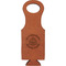 Dental Insignia / Emblem Cognac Leatherette Wine Totes - Single Front