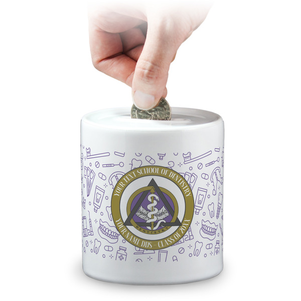 Custom Dental Insignia / Emblem Coin Bank (Personalized)