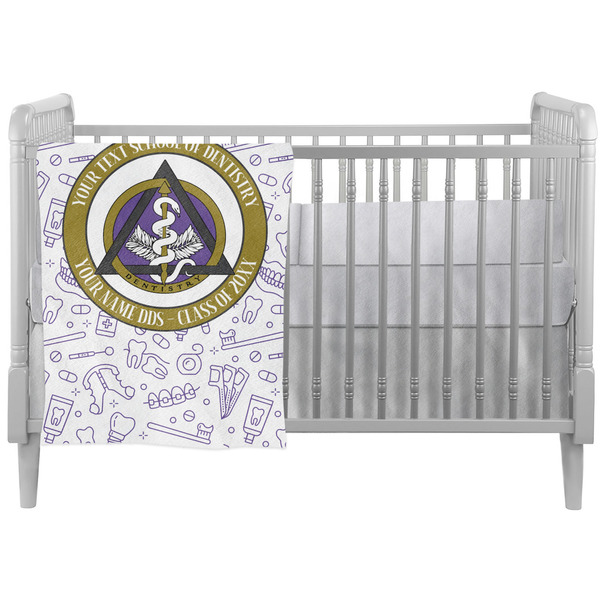 Custom Dental Insignia / Emblem Crib Comforter / Quilt (Personalized)