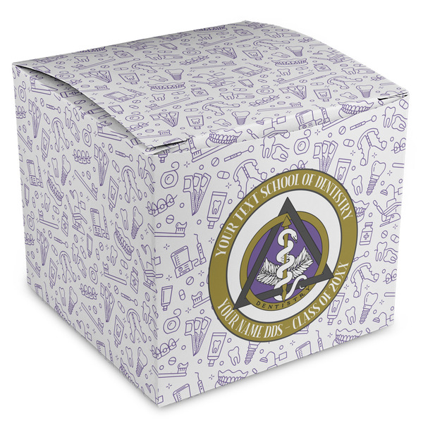 Custom Dental Insignia / Emblem Cube Favor Box (Personalized)