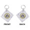 Dental Insignia / Emblem Diamond Keychain (Front + Back)