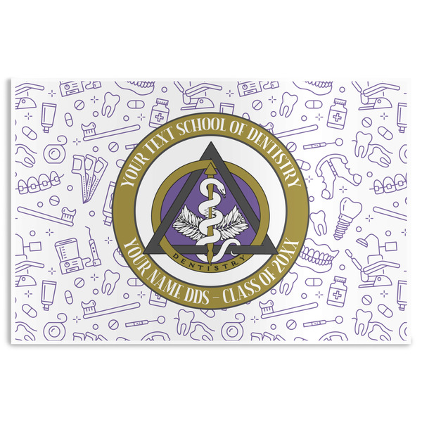 Custom Dental Insignia / Emblem Disposable Paper Placemats (Personalized)