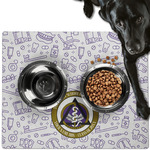 Dental Insignia / Emblem Dog Food Mat - Large (Personalized)