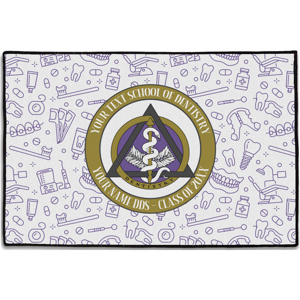 Custom Dental Insignia / Emblem Door Mat - 36" x 24" (Personalized)