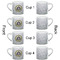 Dental Insignia / Emblem Double Shot Espresso Cup - Set of 4 - Front & Back