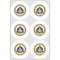 Dental Insignia / Emblem Drink Topper - Large - Set of 6