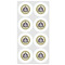 Dental Insignia / Emblem Drink Topper - Medium - Set of 8